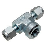 1/4" Compression Tee 6000PSI Female